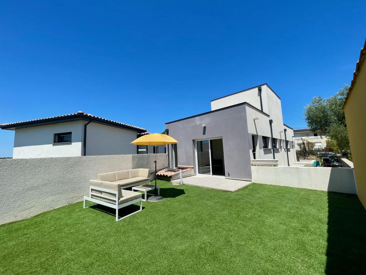Appartement Souplex Jardin Proche Autoroute, Plages Et Attractions, Wifi - Tv, Calme Bessan Exteriör bild