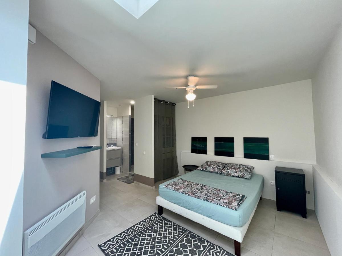 Appartement Souplex Jardin Proche Autoroute, Plages Et Attractions, Wifi - Tv, Calme Bessan Exteriör bild