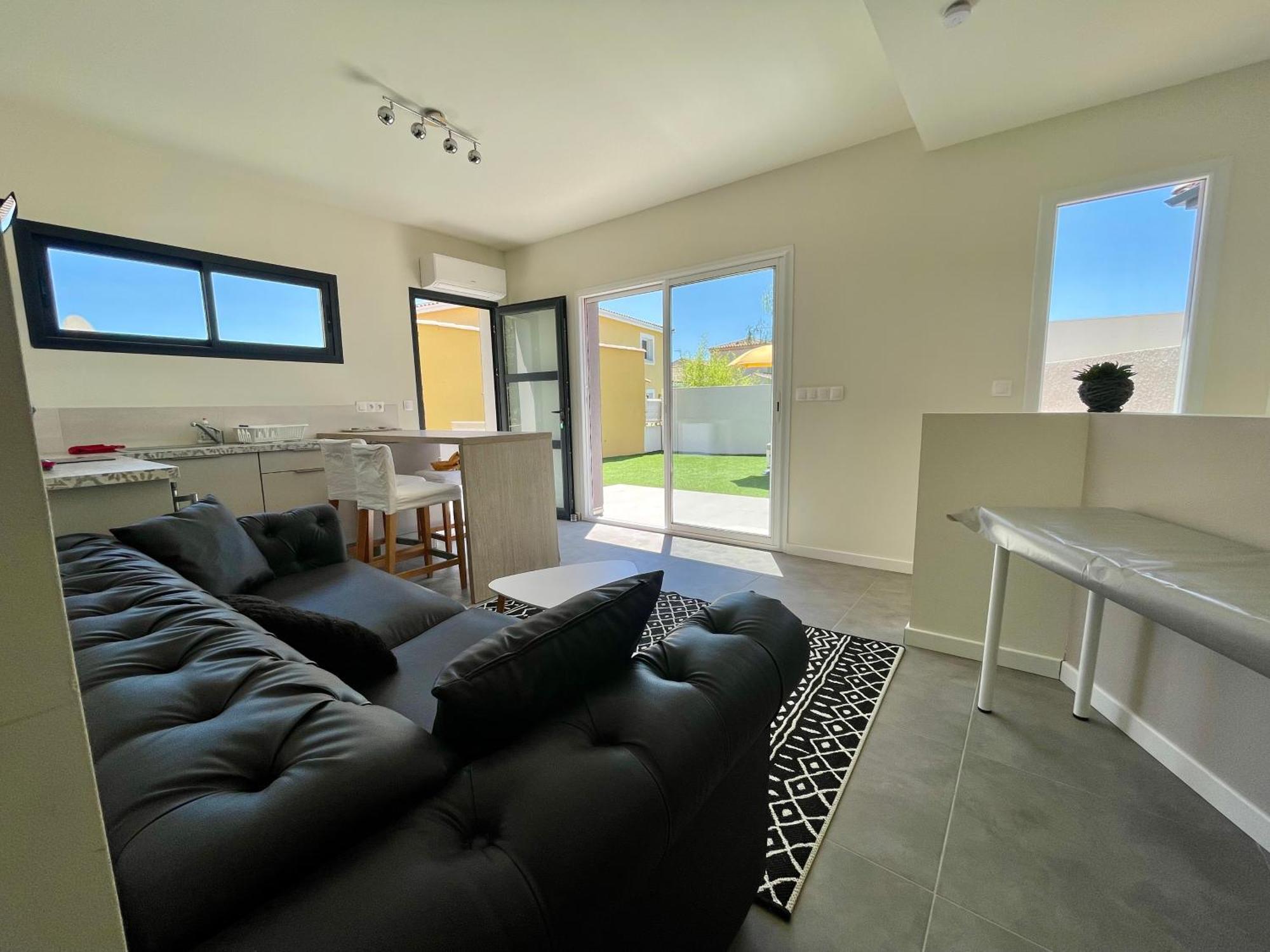 Appartement Souplex Jardin Proche Autoroute, Plages Et Attractions, Wifi - Tv, Calme Bessan Exteriör bild